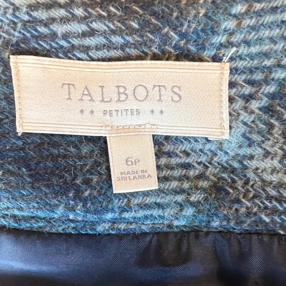 Talbots Women's Blue Plaid Lined Skirt, Academia, Size 6 Petite - Picture 10 of 10